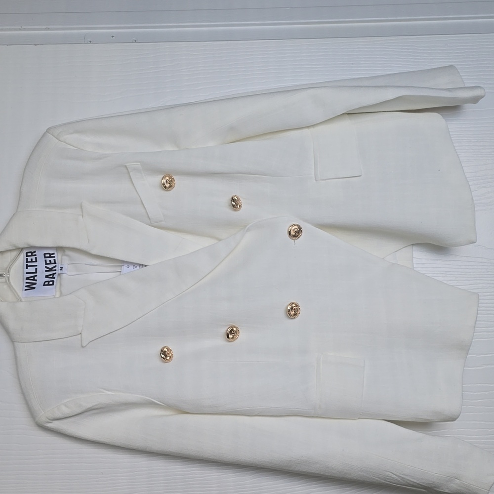 NWT WALTER BAKER Blazer Cream M - Picture 4 of 14